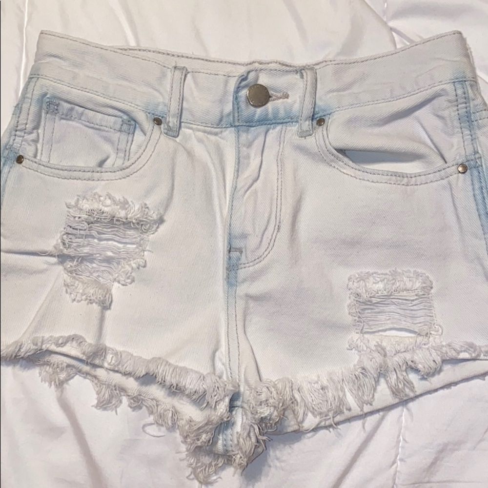 Bullhead high-rise denim shorts